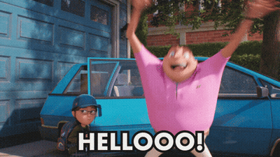 Man In Pink Shirt Saying Hello GIF