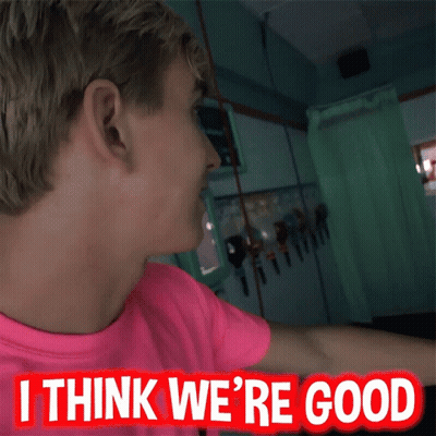 Man In Pink Shirt Saying I Think We're Good GIF
