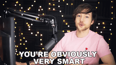 Man In Pink Shirt Saying You're Very Smart GIF