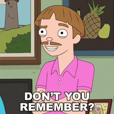 Man In Pink Shirt Says Don't You Remember GIF