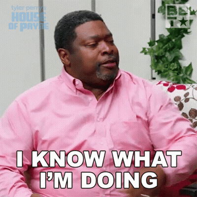 Man In Pink Shirt Says I Know What I'm Doing GIF