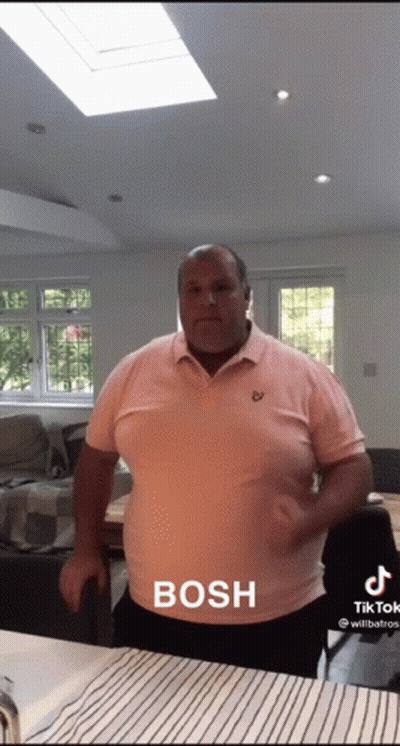 Man In Pink Shirt With Bosh GIF