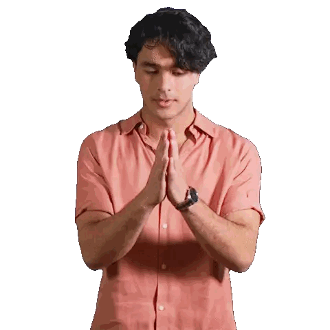 Man In Pink Shirt With Crossed Arms Sticker