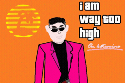 Man In Pink Suit Saying I Am Way Too High GIF
