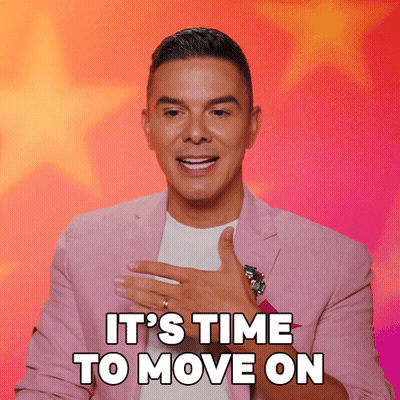 Man In Pink Suit Saying It's Time To Move On GIF