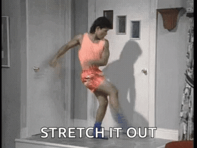 Man In Pink Tank Top Dancing Stretch It Out GIF