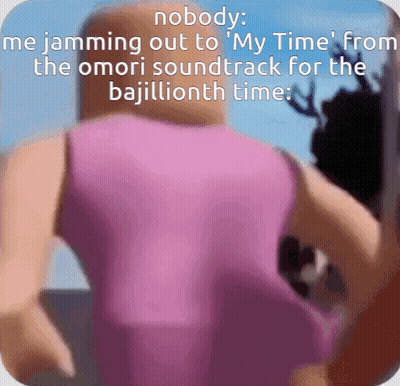 Man In Pink Tank Top Nobody Me Jamming Out To My Time GIF