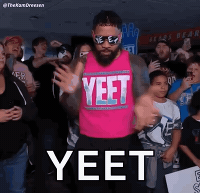 Man In Pink Yeet Shirt GIF