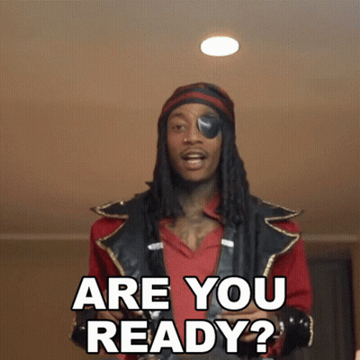 Man In Pirate Costume Asking Are You Ready GIF