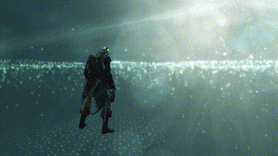 Man In Pirate Hat Laying Table Sign B GIF