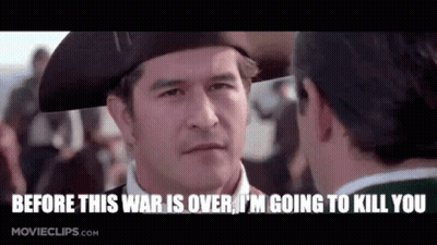 Man In Pirate Hat Talking To Another Man GIF