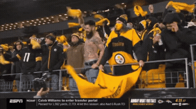 Man In Pittsburgh Jersey GIF
