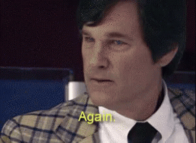 Man In Plaid Jacket And Tie Says Again GIF