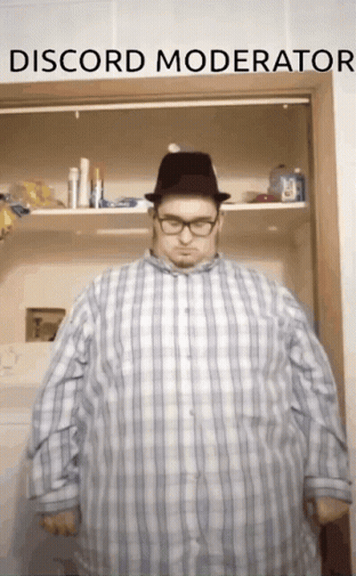 Man In Plaid Shirt And Hat By Discord Moderator Closet GIF