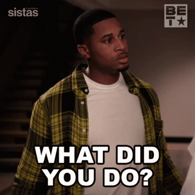 Man In Plaid Shirt Asking What Did You Do GIF