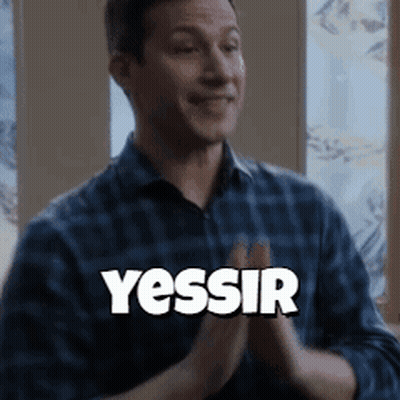 Man In Plaid Shirt Clapping Yessir GIF