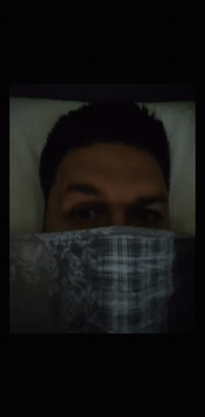 Man In Plaid Shirt Covering Face GIF