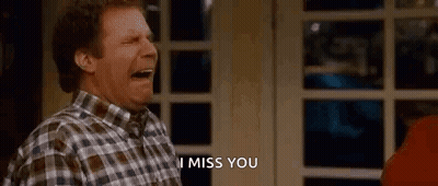 Man In Plaid Shirt Crying Miss You GIF