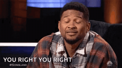 Man In Plaid Shirt Eyes Closed Saying You Right GIF