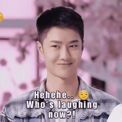 Man In Plaid Shirt Laughing Who's Laughing Now GIF