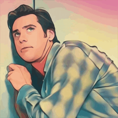 Man In Plaid Shirt Leaning Against Wall GIF