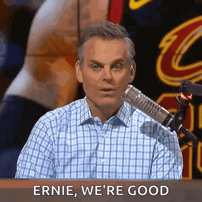 Man In Plaid Shirt Saying Ernie We're Good GIF