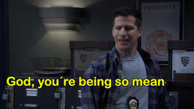 Man In Plaid Shirt Saying God You're Being So Mean GIF