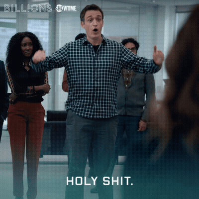 Man In Plaid Shirt Saying Holy Shit Showtime Ad GIF