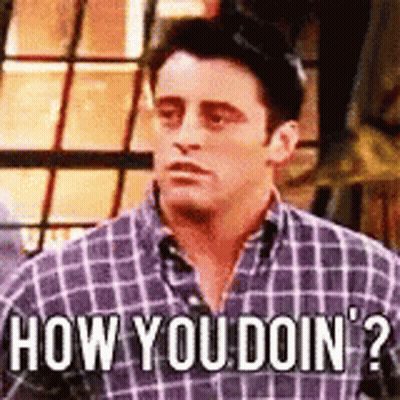 Man In Plaid Shirt Saying How You Doin GIF
