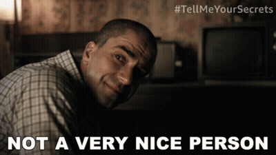 Man In Plaid Shirt Saying Not A Very Nice Person GIF