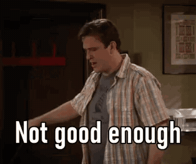 Man In Plaid Shirt Saying Not Good Enough GIF