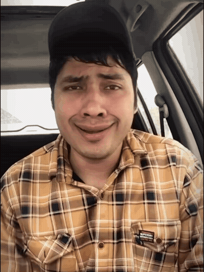 Man In Plaid Shirt Saying Superdry GIF