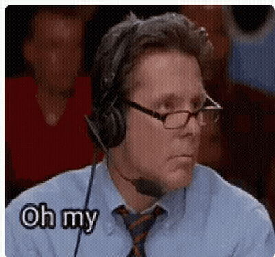 Man In Plaid Shirt Saying Sweet Jesus GIF