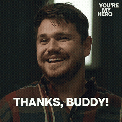 Man In Plaid Shirt Saying Thanks Buddy GIF