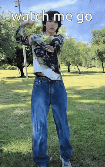 Man In Plaid Shirt Saying Watch Me Go GIF
