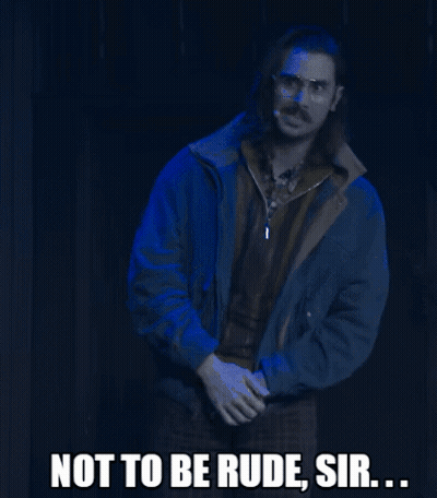 Man In Plaid Shirt Saying Whats Up With Your Body Hair GIF