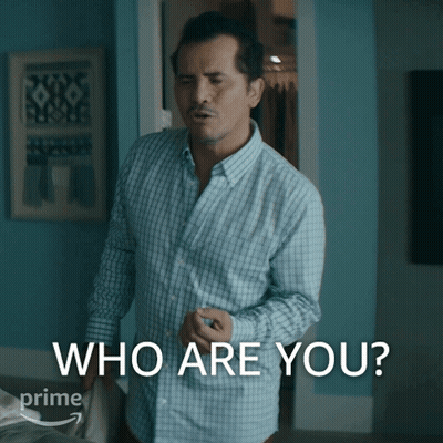 Man In Plaid Shirt Saying Who Are You GIF