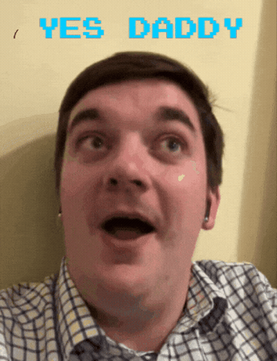 Man In Plaid Shirt Saying Yes Daddy GIF