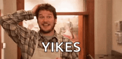 Man In Plaid Shirt Saying Yikes GIF