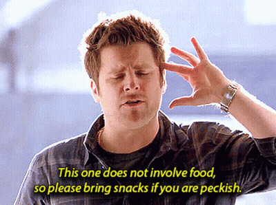 Man In Plaid Shirt Says Bring Snacks GIF