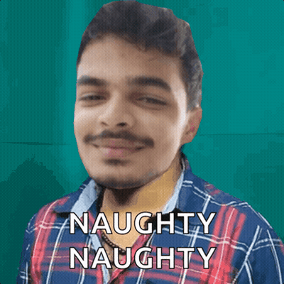 Man In Plaid Shirt Says Naughty Naughty GIF