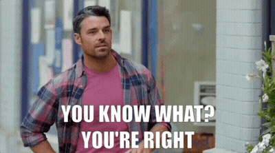 Man In Plaid Shirt Says You Know What You're Right GIF