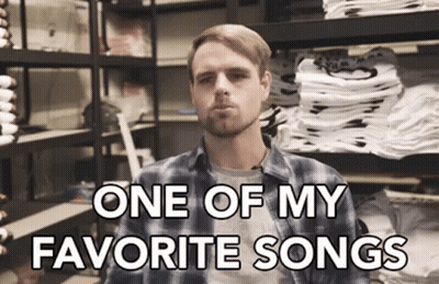 Man In Plaid Shirt Singing GIF