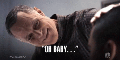 Man In Plaid Shirt Smiling And Saying Oh Baby GIF