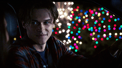 Man In Plaid Shirt Smiling In Car GIF