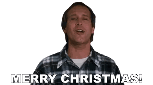 Man In Plaid Shirt Smiling Merry Christmas Sticker