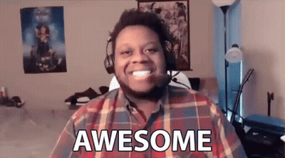 Man In Plaid Shirt Smiling Says Awesome GIF