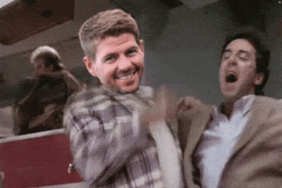Man In Plaid Shirt Smiling, Suited Man Laughing GIF