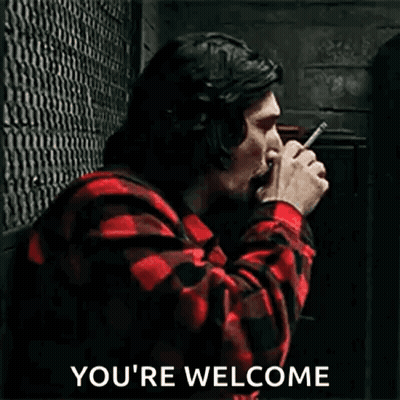Man In Plaid Shirt Smoking Cigarette Drinking Coffee GIF