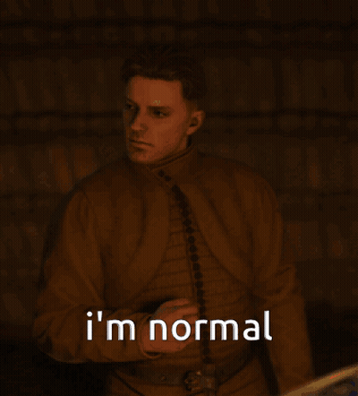 Man In Plaid Shirt Standing Next To Man GIF